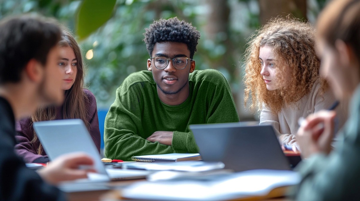 Schülerinnen und Schüler nutzen Bildungssoftware im Unterricht. Schülerinnen und Schüler nutzen Bildungssoftware im Unterricht.