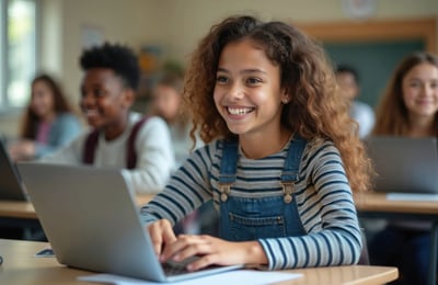 Schülerinnen und Schüler arbeiten im Unterricht mit Adobe-Anwendungen Schülerinnen und Schüler arbeiten im Unterricht mit Adobe-Anwendungen