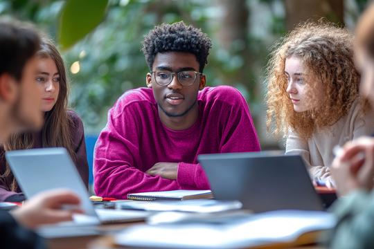 Studierende navigieren durch die Plattform, um auf Bildungstools zuzugreifen Studierende navigieren durch die Plattform, um auf Bildungstools zuzugreifen